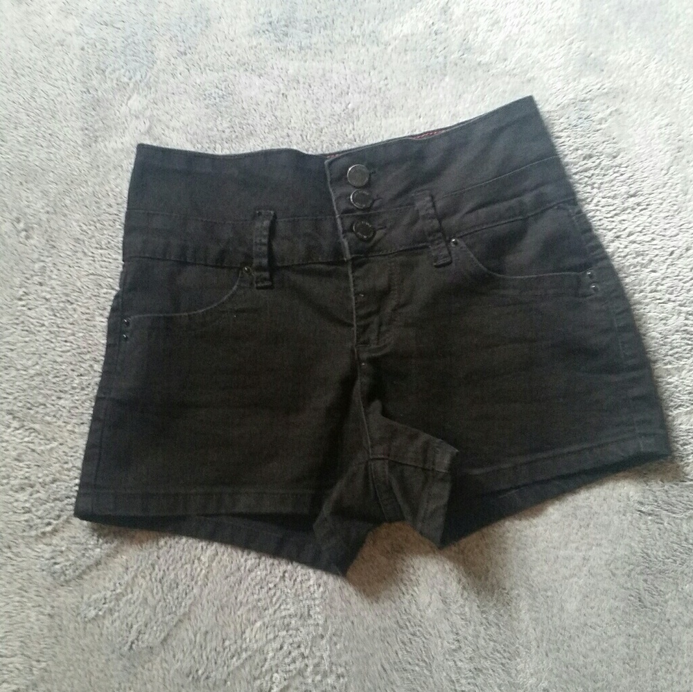 Black High Waisted Shorts